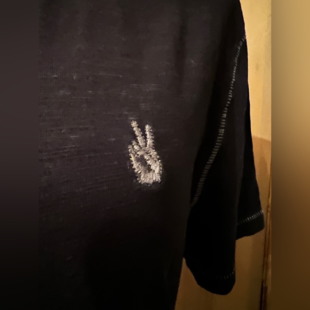 JOHN VARVATOS lightweight polo black M - Picture 3 of 8